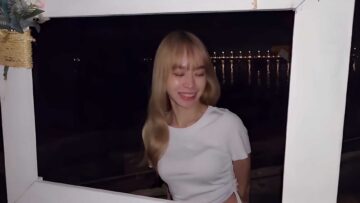 imimmaim พาแฟนไปเที่ยทะเลแวะข้างทางน้ำแตกใส่นม